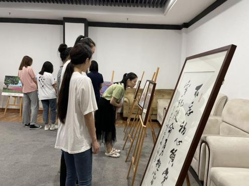 宿迁文旅集团庆祝建党100周年“党旗在基层企业高高飘扬，党徽在一线岗位熠熠生辉”职工书法、摄影大赛取得圆满成功(图4)