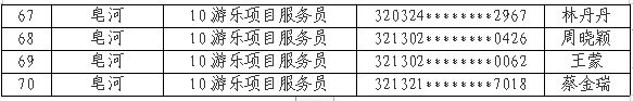 宿迁文化旅游发展集团有限公司公开招聘录用人员名单公示（第一批）(图4)